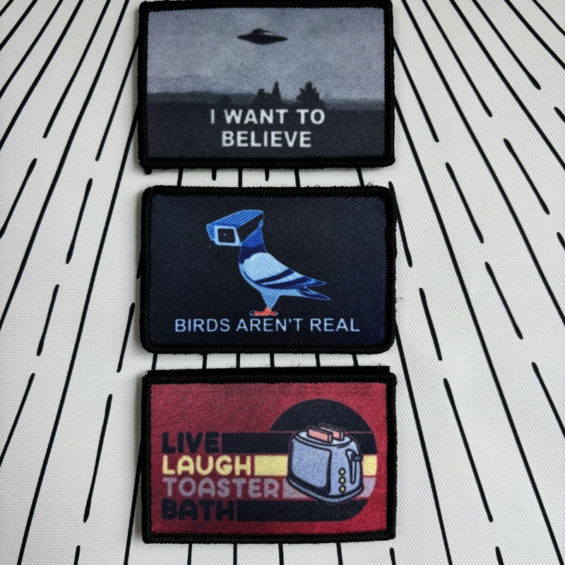 Urban Backpack Tactical - Diversão Impresso Patches Táticos, Pássaros, Não